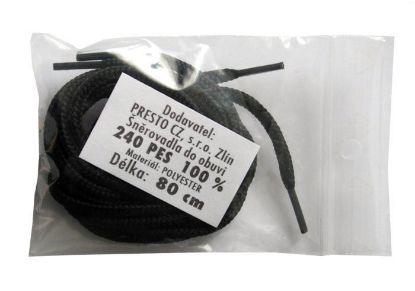 Obrázek Tkaničky 240 PES kulatá tenká 60 cm