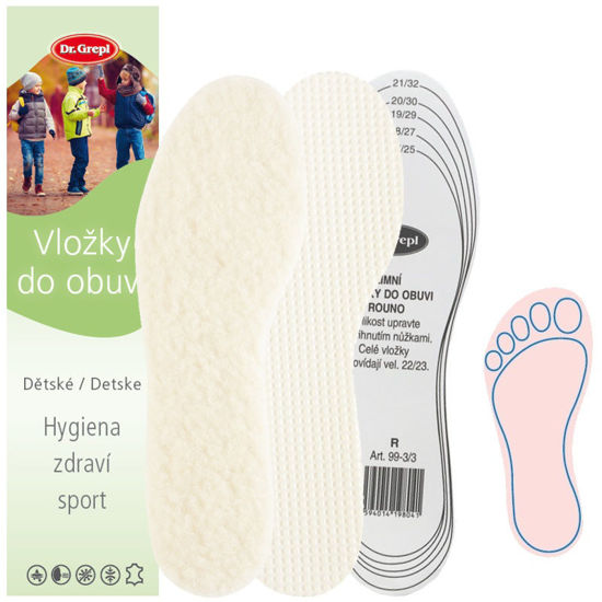 Picture of Insoles WOOL FLEECE CHILDREN CUT-OFF