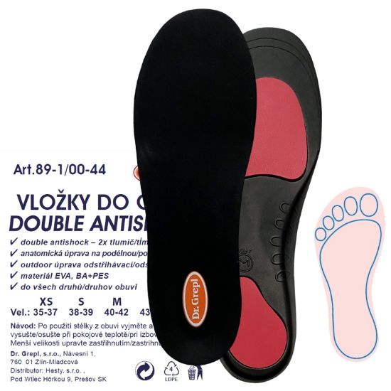Obrázek Vložky DOUBLE ANTISHOCK